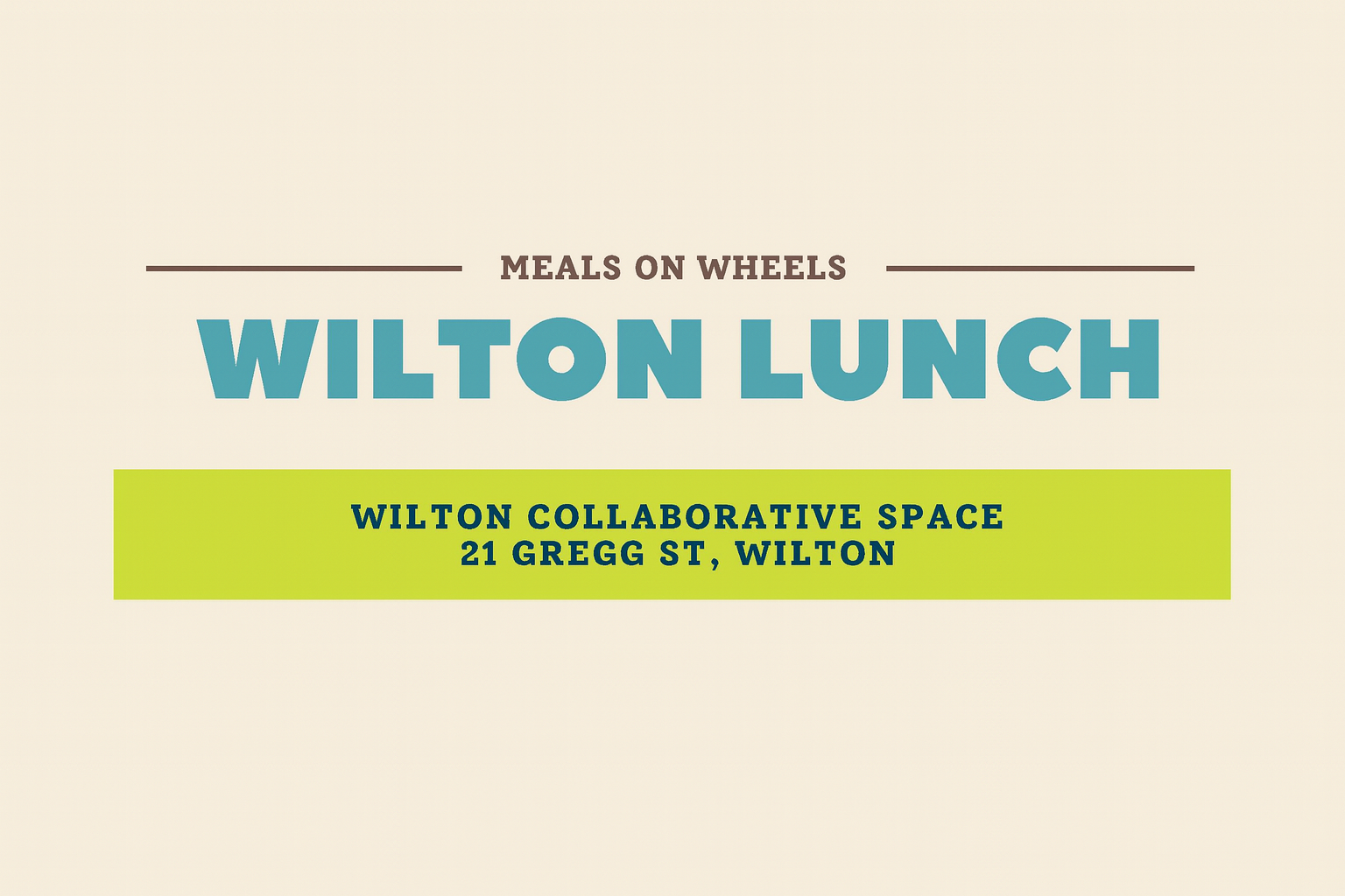 Meals on Wheels Luncheaon