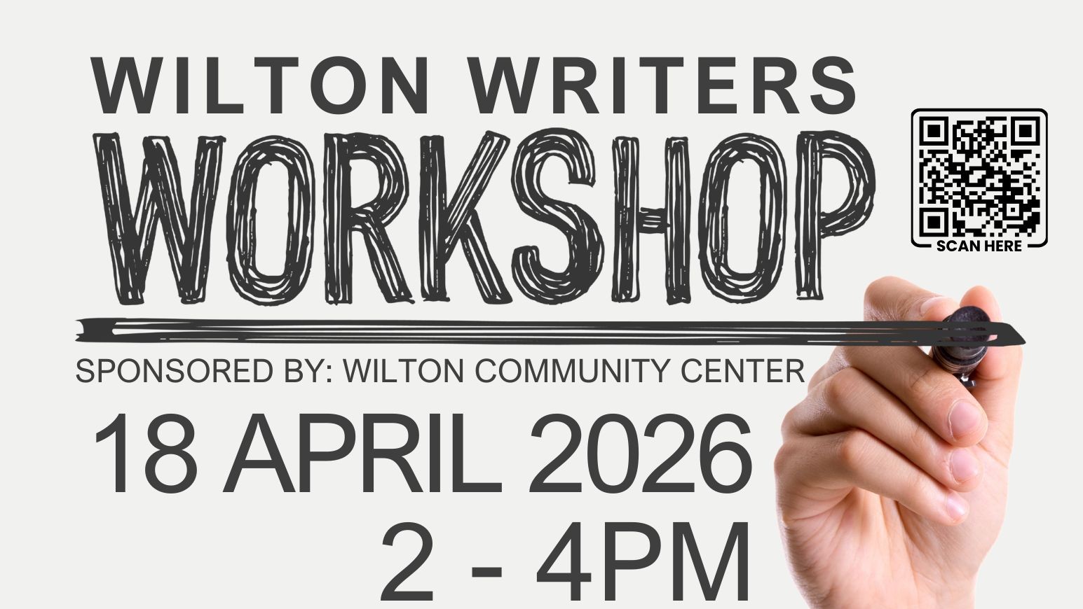 Wilton Writer Workshop banner